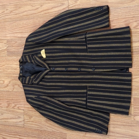 Raspinni Couture Other - Black & gold wool-blend men's sport coat, made in Italy, Raspinni Couture 42/36L